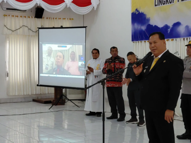 Bupati Malaka melalui Wakil Bupati HMS Lantik dan Ambil Sumpah 3 Pejabat, SBS Saksikan Secara Daring 2 20261001_091511