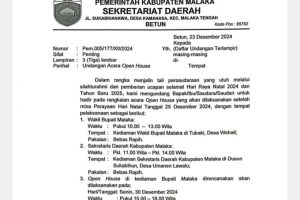 Tidak Gelar Open House di Tanggal 25 Desember, di Mana Bupati Simon Nahak?