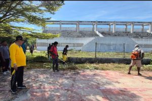 Wabup HMS Pimpin Kerja Bakti Besar di Stadion Raihenek: Bangkitkan Semangat Gotong Royong Warga Kobalima