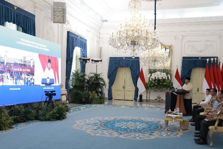 Prabowo Resmikan Proyek Migas Forel dan Terubuk, Gunakan Teknologi Hampir 100% Lokal