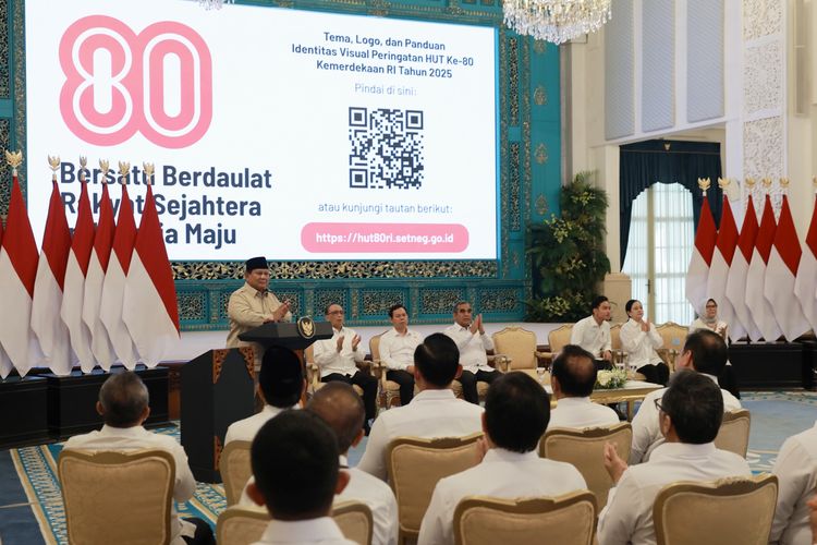 Prabowo Luncurkan Logo dan Tema HUT ke-80 RI: Kesejahteraan Rakyat Jadi Fokus Utama