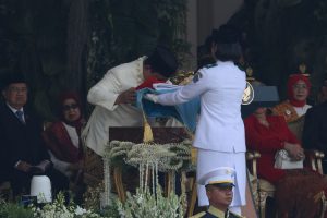 Leha Warga Pekanbaru Hadiri Upacara HUT ke-80 RI di Istana: Bangga Kenalkan Budaya Melayu