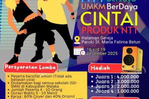 Sambut HUT NTT ke-67, Modern Dance Competition Digelar di Betun dengan Tema NTT Berjaya, UMKM Berdaya