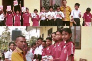 Kepsek SDI Wemean Beri Motivasi dan Hadiah bagi Siswa dengan Kehadiran Penuh