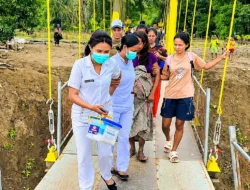 Ibu Hamil dari Kampung Numbei Akhirnya Tak Lagi Bertaruh Nyawa, Jembatan Gantung Mulai Hadirkan Harapan Baru