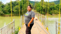 Bukan Lagi Janji, Jembatan Gantung Numbei Mulai Terwujud di Tangan SBS-HMS, Warga Ucap Terima Kasih