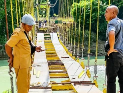Bukti Nyata Program Kerja SBS-HMS, Jembatan Gantung Numbei hampir rampung, Kampung Numbei segera lepas dari isolasi