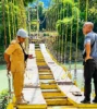 Bukti Nyata Program Kerja SBS-HMS, Jembatan Gantung Numbei hampir rampung, Kampung Numbei segera lepas dari isolasi