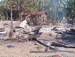 Dua Rumah Hangus, Satu Rusak Ringan, Kebakaran Hebat Gegerkan Desa Numponi Malaka Timur