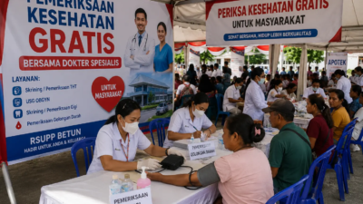 Semarak HUT ke-81 RI, RSUPP Betun Gelar Pemeriksaan Kesehatan Gratis Bersama Dokter Spesialis di Lapangan Misi 12 file_0000000015ec82078c3b20717e477bd2