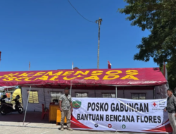 Sehari Usai Dilantik, Ketua PMI Malaka Langsung Buka Posko Bantuan untuk Korban Bencana Flores