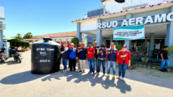 PMI Malaka Salurkan Fiber Air ke RSUD Aeramo, Dukung Pelayanan Pasien di Tengah Penanganan Bencana